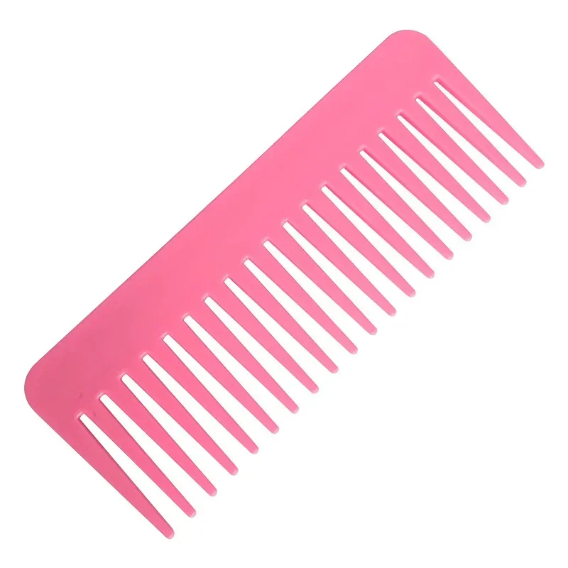 

Portable Hairdressing Styling Tools, Simple Household Plastic Comb, Multicolor, Wide Tooth, New Handleless Rectangular