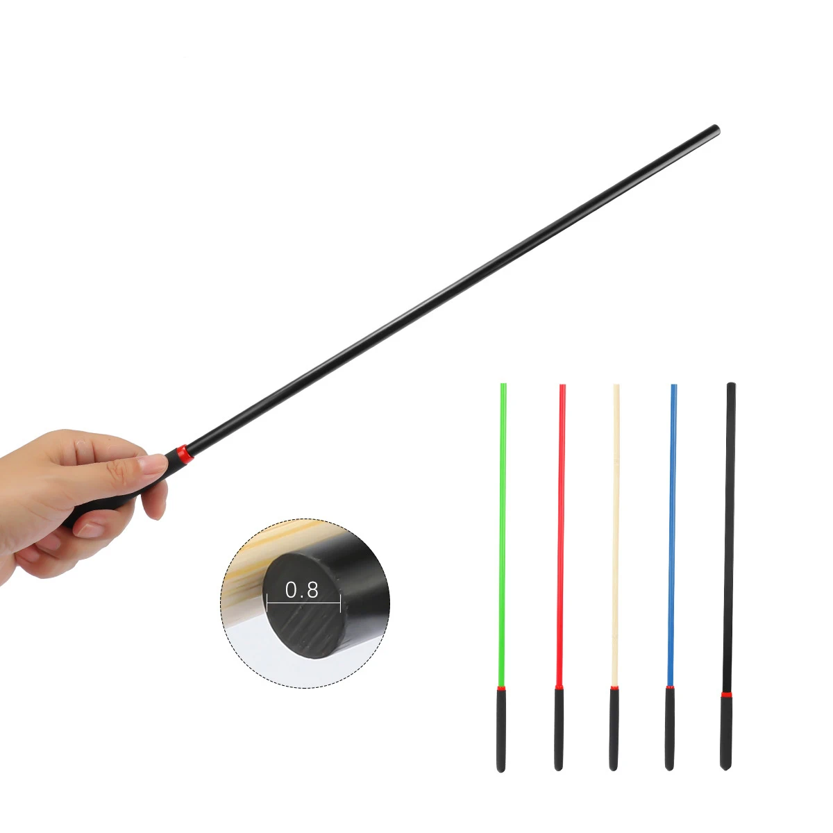 50 سنتيمتر سوط الحصان الألياف ، مقبض مريح فلوجر سياط الفروسية تعليم التدريب ركوب السياط