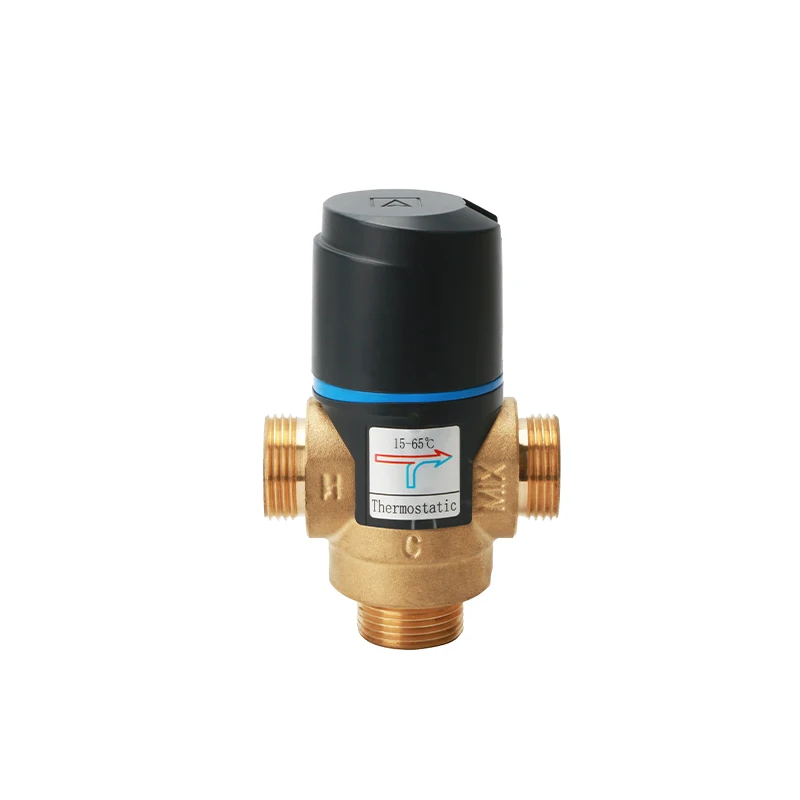 

3 Way DN15 DN20 DN25 Mixing Valve Male Thread Brass Thermostatic for Solar Water Heater Tools Accessory