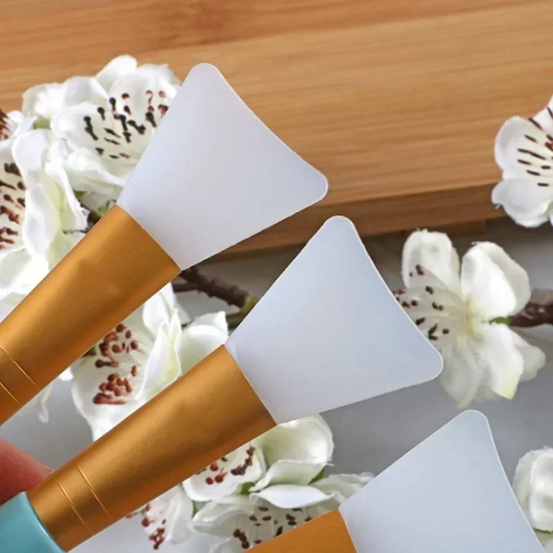 Brocha de maquillaje, 5 colores, 1 pieza, brocha de gel de sílice de barro de máscara suave, herramienta de maquillaje facial, exfoliante de contorno natural 3D, cuidado profesional de la piel