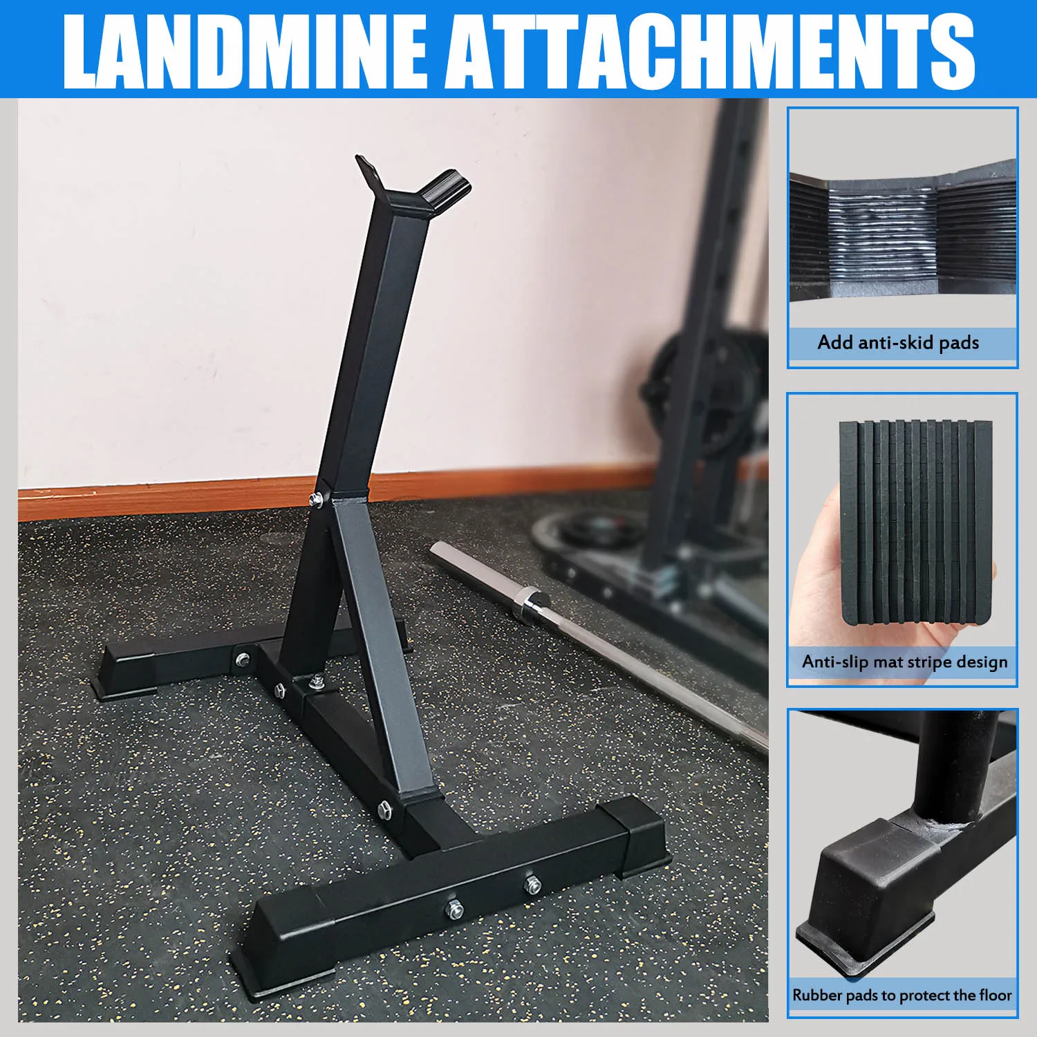 Adjustable Floor Barbell Plate Rack Space-efficient Weight Disc Storage Holder Barbell Bracket Home Fitness Dumbbell Plates Fram