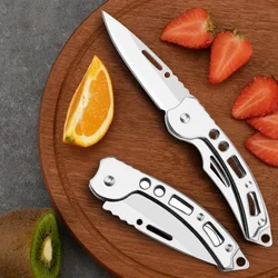 New Stainless Steel Folding Fruit Knife Peeling Slicing Knives Vegetable Fruit Peeling Knives Pocket Knife Kitchen Accessories