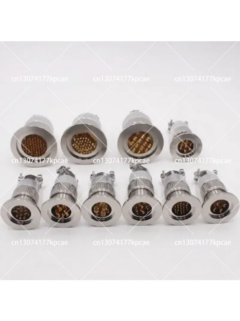 Airtight Aviation Plug, Vacuum Glass Sintered Connector, KF Flange Quick Mount Sealing Connector