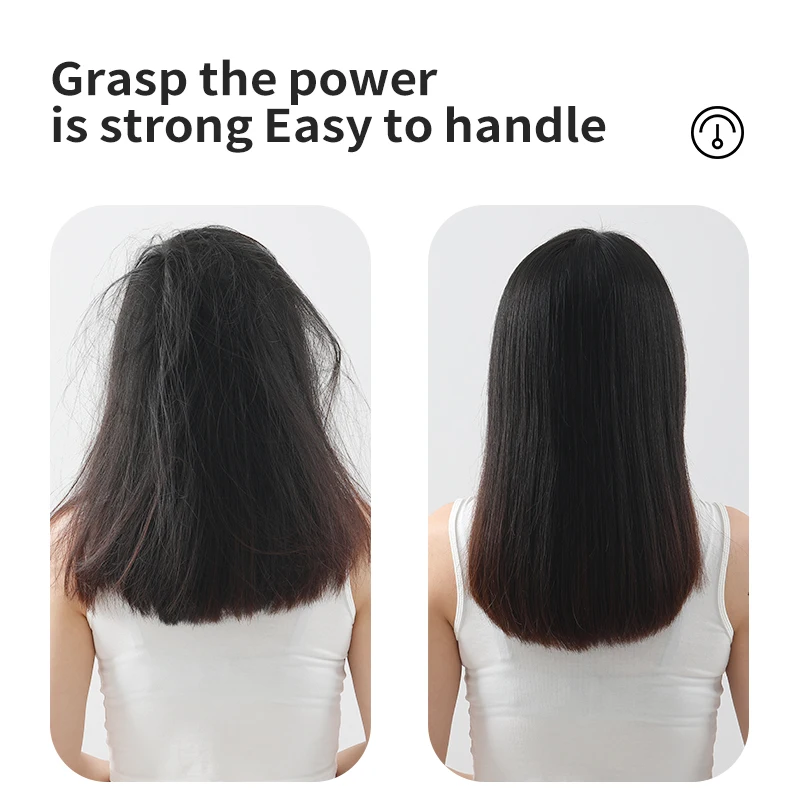 Electric multifunctional straight hair comb with curly hair and two in one LCD display