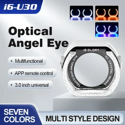 Car Angel Eyes LED DRL Halo Rings Auto Daytime Running Light DC 12V For H4 H7 9005 9006 Headlight Projector Lens Retrofit DIY