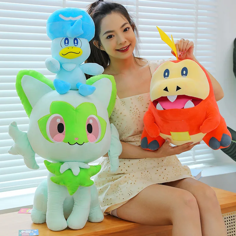 Pokemon Peluches Sprigatito Anime Stuffed Animals Movie Games Soft Toys & Hobbies Plush Cat Birthday Gift