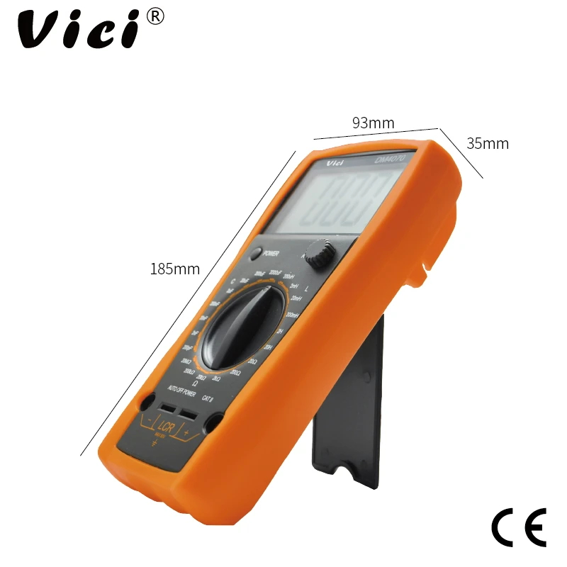 Vici DM4070 Digital Bridge LCR Meter 20H Inductance 2000uF Capacitance Ohm Resistance Tester Self-discharge R C LCD Multimeter