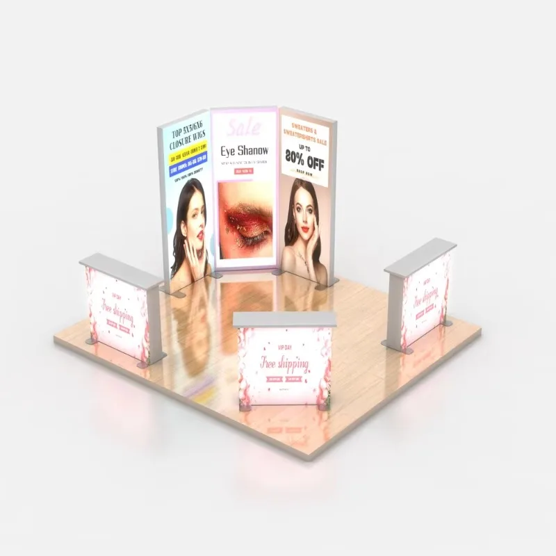 

Portable LED Light Box Exhibition Booth Multi-functional Trade Show Advertising Display Stand Business Event Promotion Display