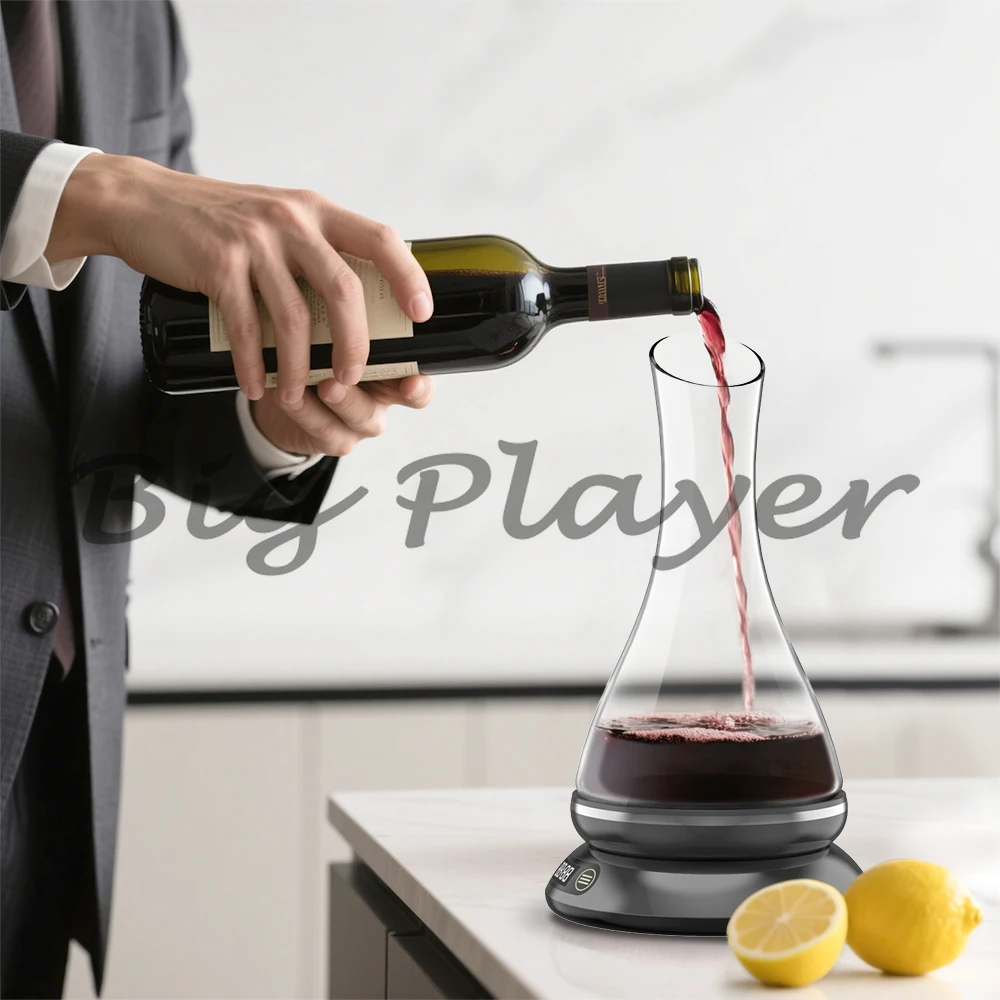 

Portable Hydrogen-rich Wine Decanter - Smart Electrolytic Oxygen Bar for Antioxidant and Smoother Taste