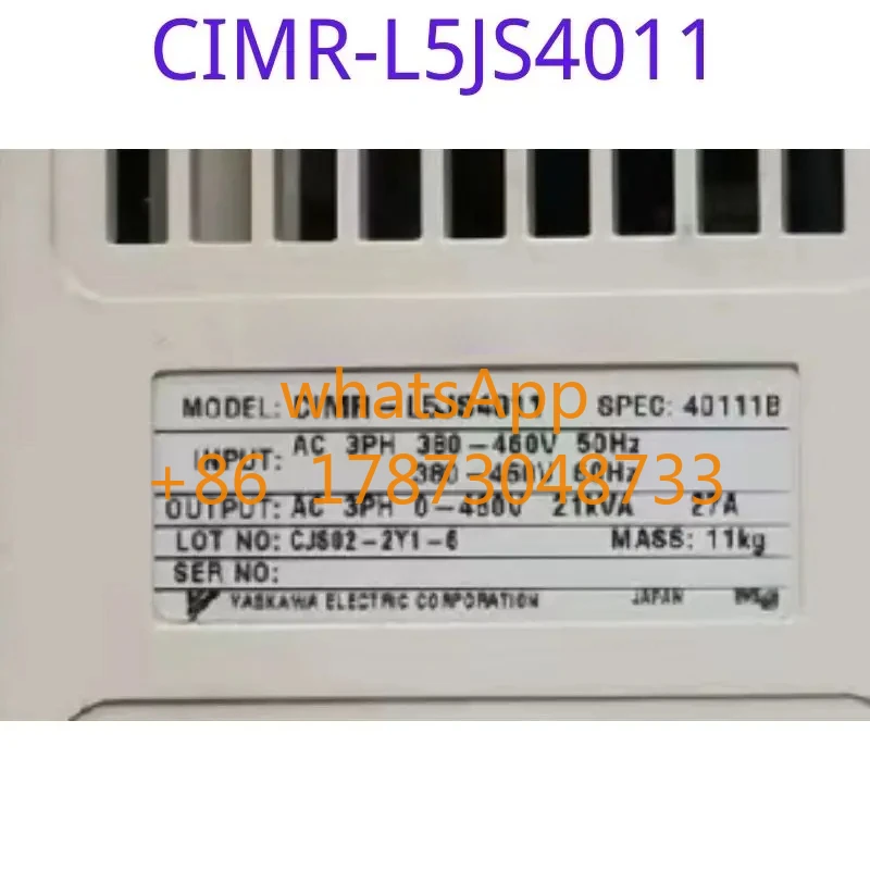 Il test funzionale del convertitore di frequenza usato CIMR-L5JS4011 è intatto