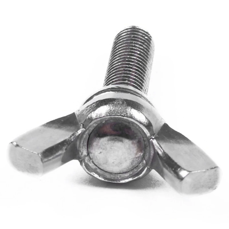 5 Pcs M5 Butterfly Wing Hand Screws Bolts 304 Stainless Steel Fastener Assortment Set, Full Thread (M5X40mm)