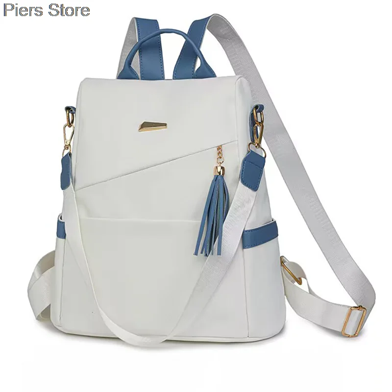 新バージョン大容量ソフトレザー女性のバックパックファッショナブルな純粋なソフトレザー学生ランドセルデュアルショルダーバッグ