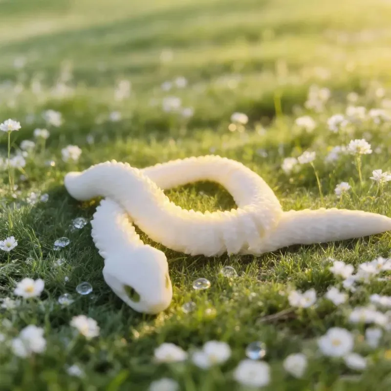 1/2 piezas de impresión de un nuevo modelo de animal de simulación tridimensional de una víbora con articulaciones móviles para niños como adorno de regalo