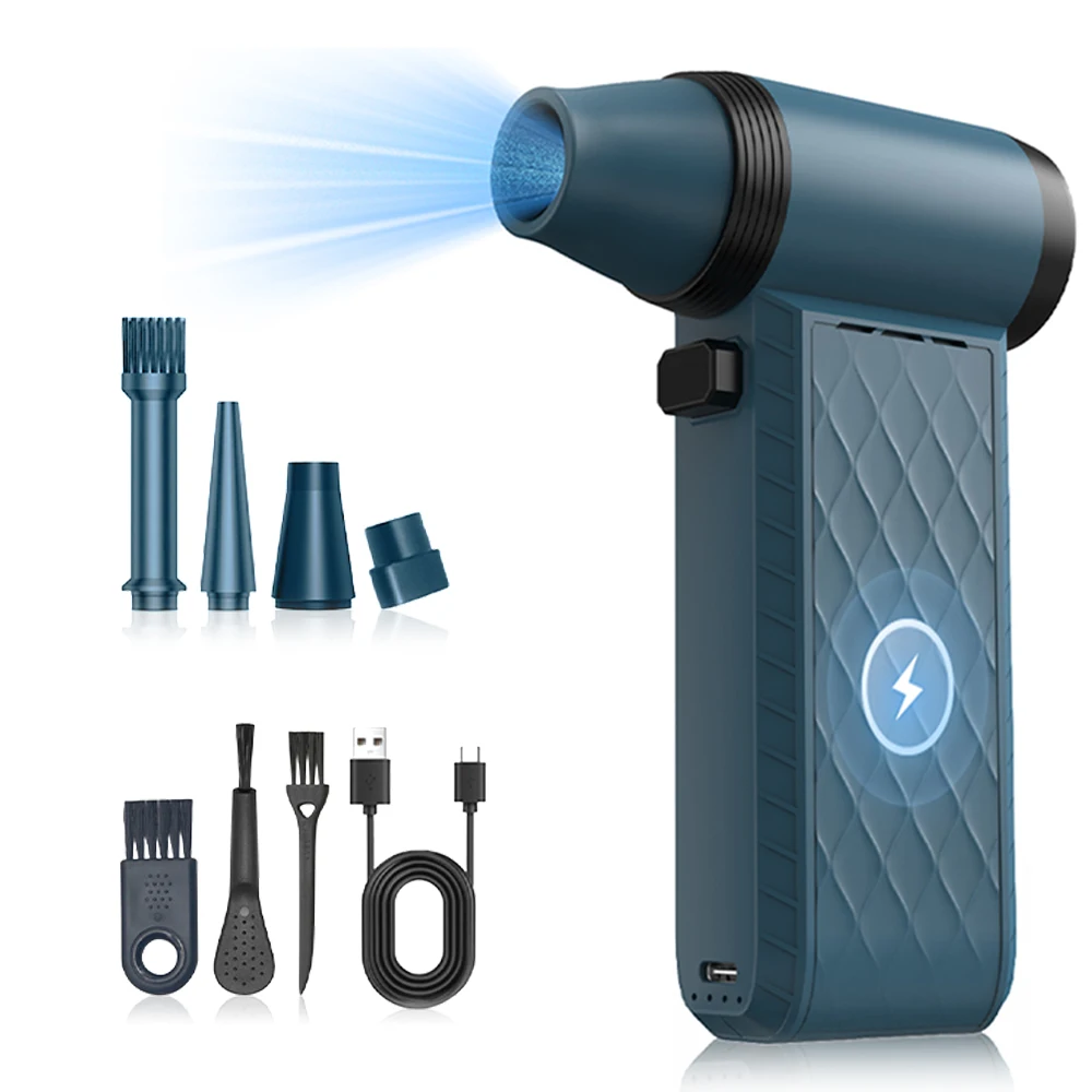 Powerful Blower 135000RPM Mini Turbo Jet Fan 52M/S Turbo Violent Fan Brushless Motor High Speed Duct Fan for PC Keyboard