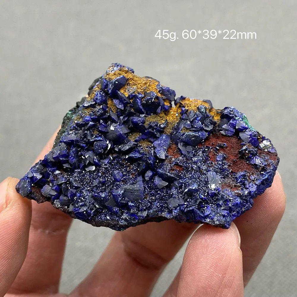100% Natural  Azurite and Malachite symbiotic mineral specimen crystal Stones