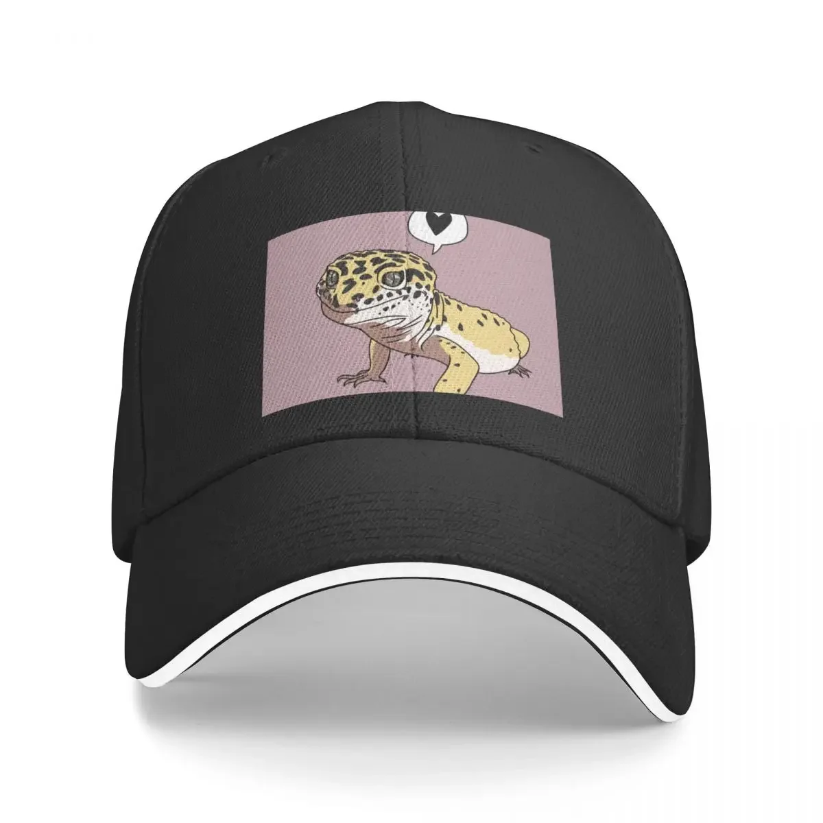 

Leopard Gecko Affection Baseball Cap Luxury Hat Luxury Man Hat hard hat Women's Beach Visor Men's