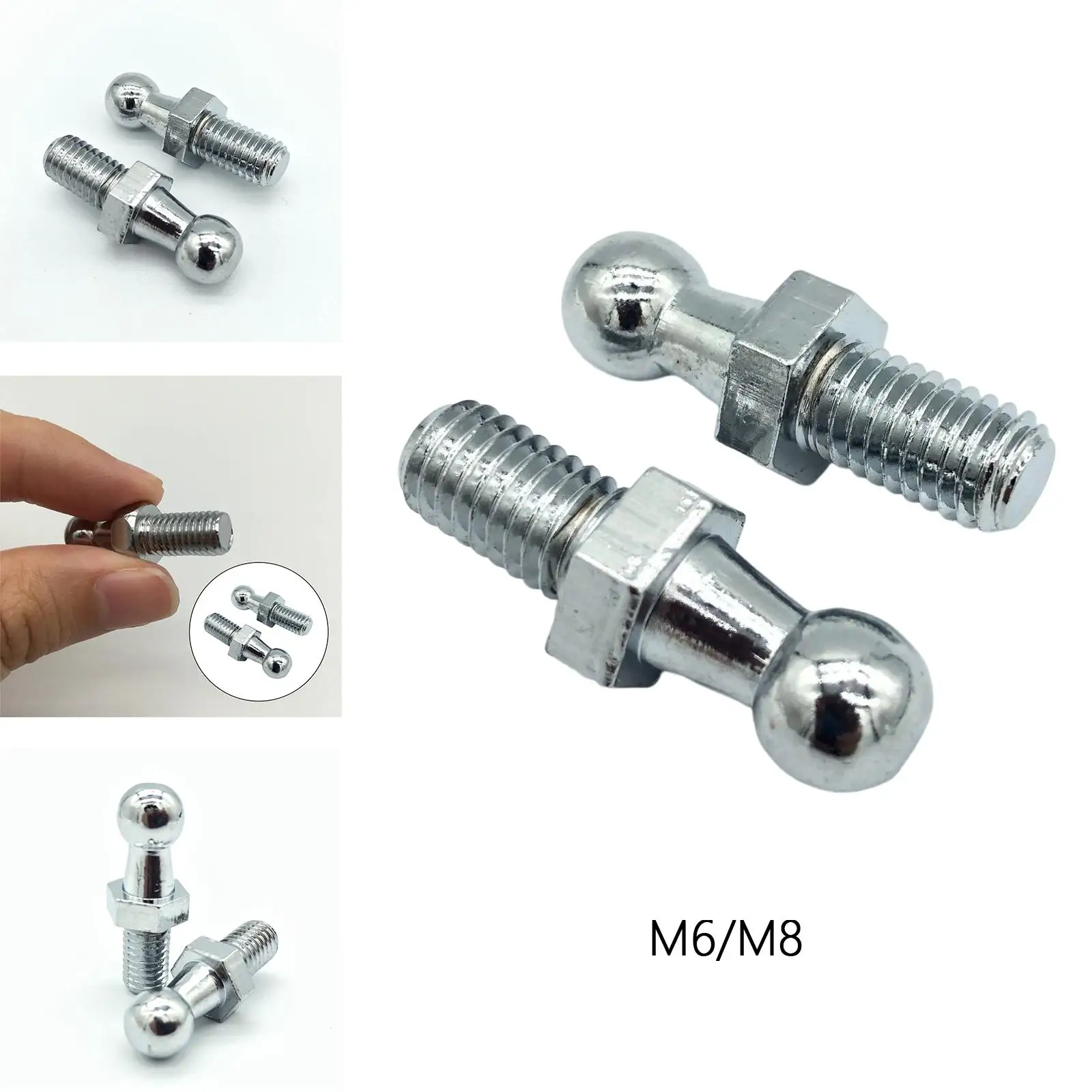 Easy to Install Ball Stud Pin Bolt 10mm Universal Gas Strut End Fittings Stable Performance for Truck