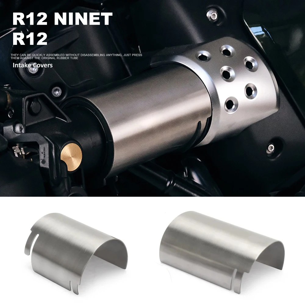 

Motorcycle Accessories New Stainless Steel Air Intake Covers Fairing Decoration Guard Fit For BMW R12 NineT NINET R 12 2024 2025