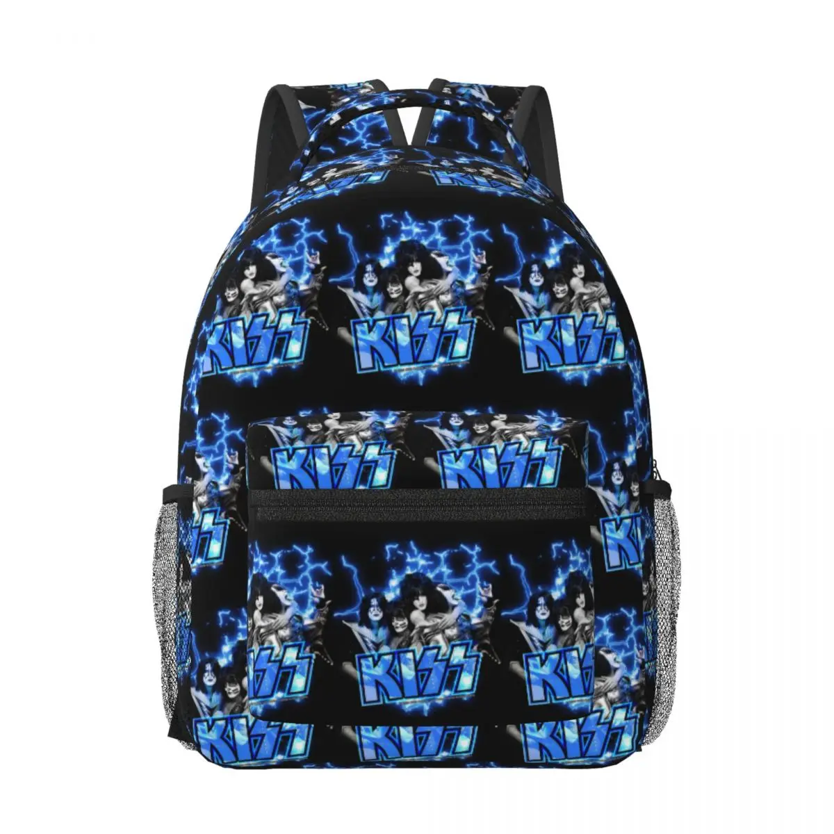 

Kiss Rock Band Retor Woman Backpacks Boys Girls Bookbag Casual Students School Bags Portability Travel Rucksack Shoulder Bag