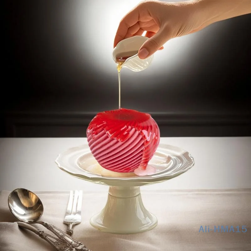 Molde espiral de silicone para bolo mousse de maçã, pastelaria francesa, chocolate, natal, dia dos namorados, feriado