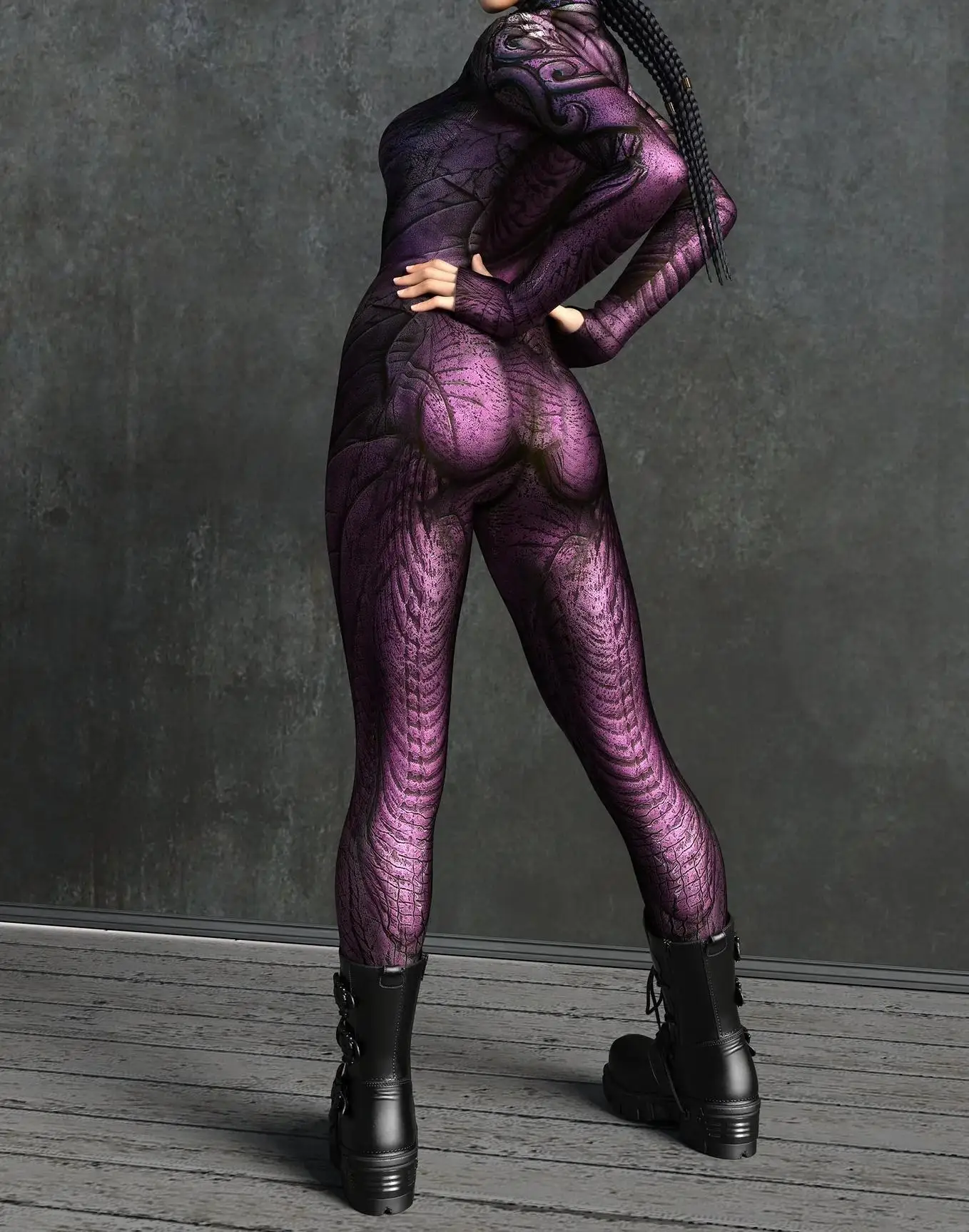 Halloween Anime Horror Spezies Cosplay Jumpsuit Terror Monster Skin Bodysuit Steampunk Party Show Anzug Unisex Rave Zentai – Detail 14