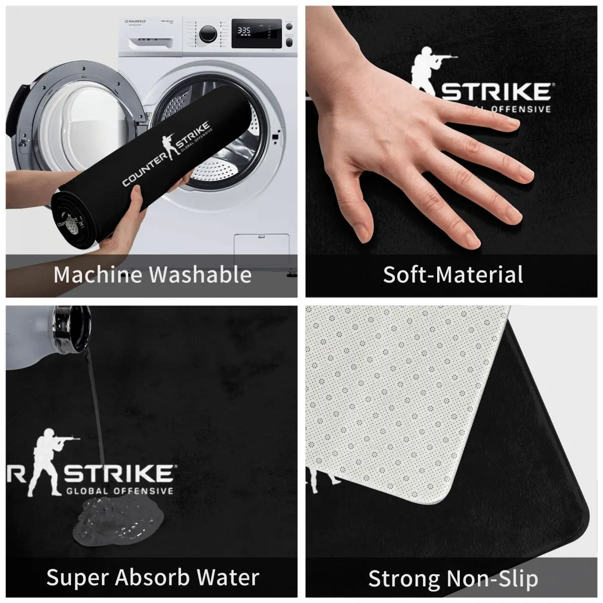 ESPORT Essential t-shirt Counter-Strike Global integrative Bath tappeto antiscivolo Counter Strike soggiorno Mat