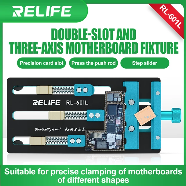 RELIFE RL-601L Uniwersalny uchwyt do płyty głównej z podwójnym gniazdem Telefon Układ scalony BGA Układ scalony PCB Płyta główna Jig Uchwyt na płytę Narzędzia naprawcze