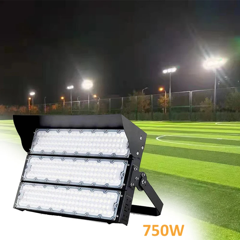 250W 500W 750W Stadium LED Floodlights Spots Field Lighting Outdoor Illumination High Efficiency 140lm/W for Basketball Count