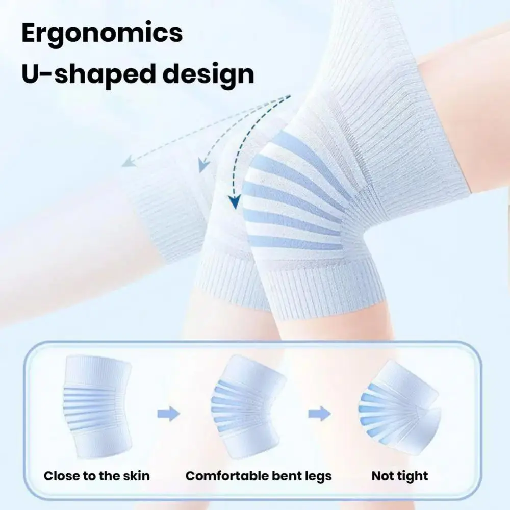 1pair Nylon Knee Braces High Elastic Patella Brace Elastic Breathable Knee Sleeves Protect Meniscus Non-slip Fitness Kneepad