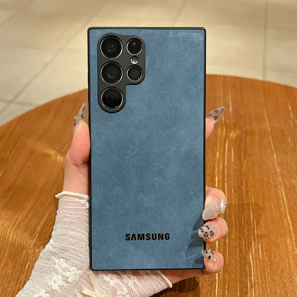 Luxuriöse Lammfell-Schutzhülle für Samsung Galaxy S26 Ultra Hülle S25 S24 S22 S23 Ultra Plus S23 FE Kameraschutz Weiche Abdeckung