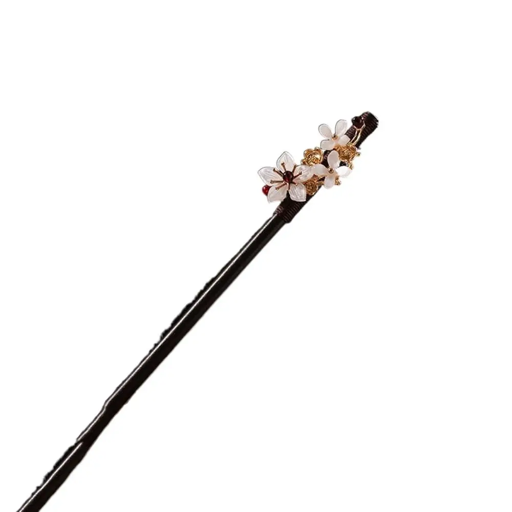 

Imitation Jade Tassel Disk Hair For Women For Ladies Wooden Hair Fork Flower Hair Sticks Hair Accessories Chinese Style Hairpin