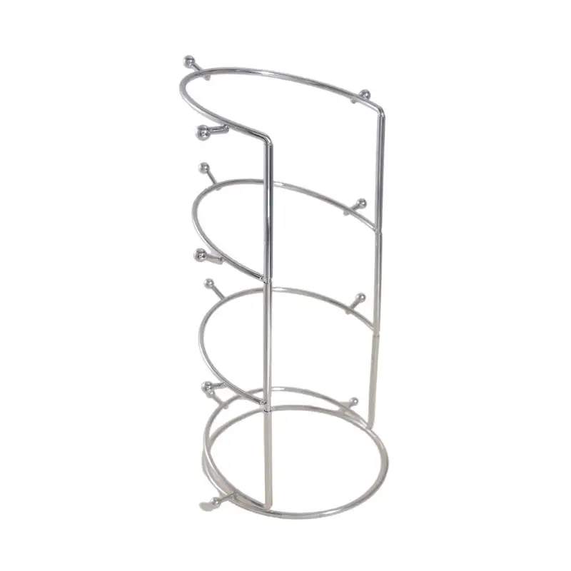 

A52E Four Tiers Bride Crown Display Organiser Detachable Hair Accessories Storage Rack Elegant Crystal Hairband Holder