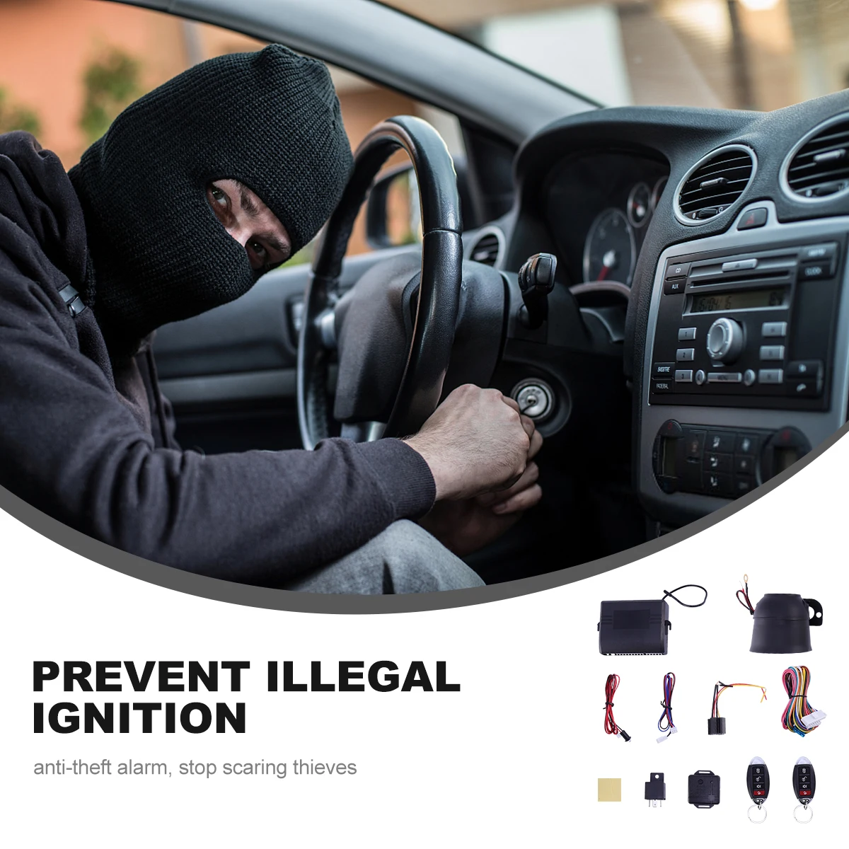 

Remote Auto Anti-theft System Car Burglar Alarm Car