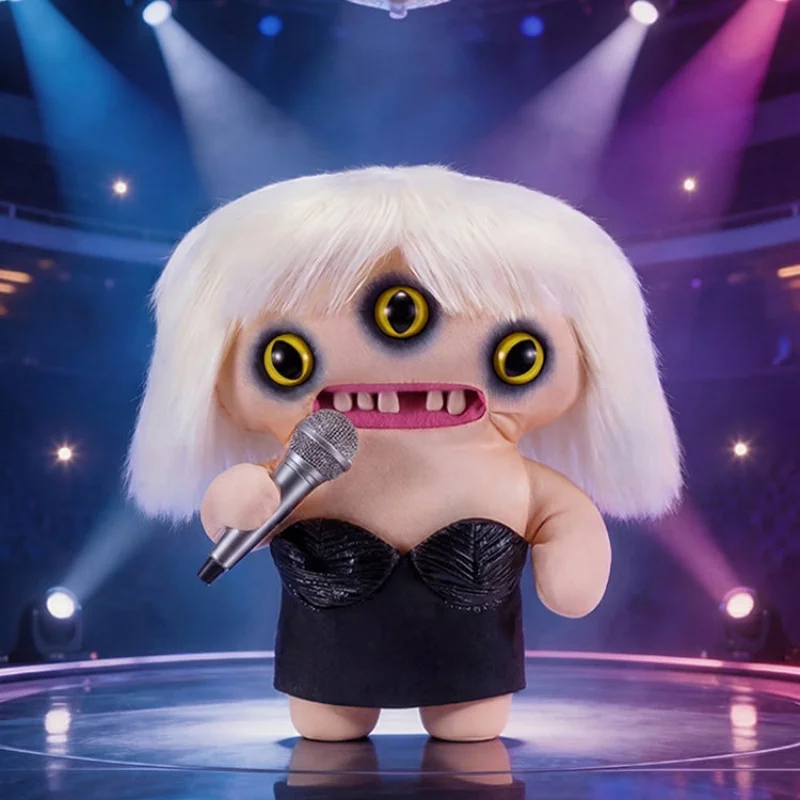 

In Stock Genuine Fuggler Funny Ugly Monster Fuggstars Series Second Generation 23cm Tooth Monster Toys Plush Doll Star Singers