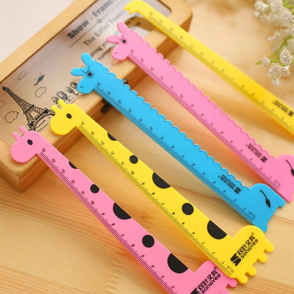 

Door Gift Cartoon Animal Stationery Ruler Giraffe Series Drafting Supplies School Supplies