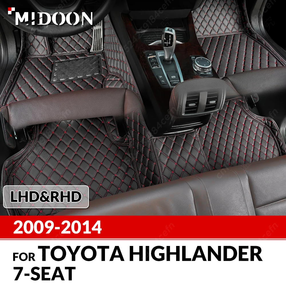 

Автомобильные коврики для Toyota Highlander, 7 сидений, 2009, 2010, 2011, 2012, 2013, 2014