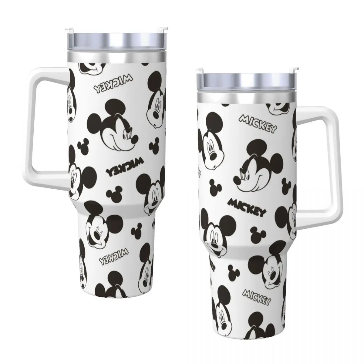 Stainless Steel Tumbler Mickey Mouse Collage Thermal Mug Keep Heat Hot Drinks Car Mugs Travelist Custom Water Bottle