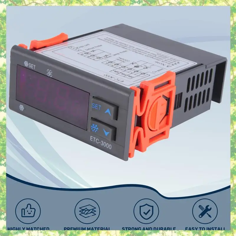 Smart-ETC-3000 미니 온도 컨트롤러 냉장고 온도 조절기 온도 조절기 NTC 듀얼 센서 220V 40% 할인