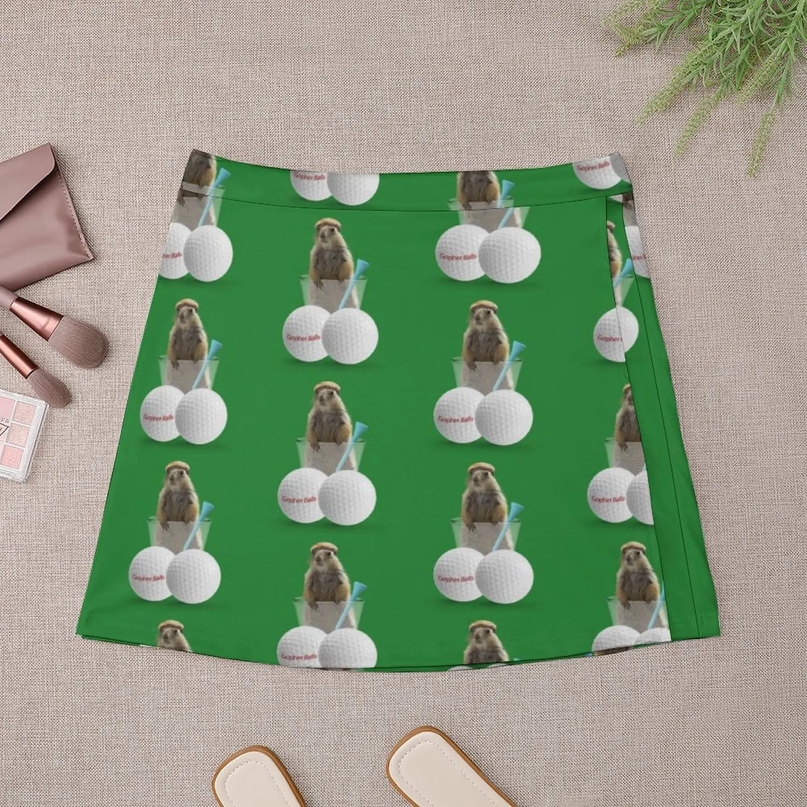 Gopher Balls Mini Skirt School skirt Female dress Mini Skirt