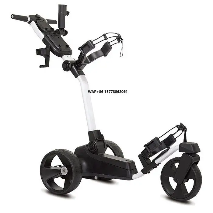 Hot Selling Foldable Aluminium 3 Wheel Electric Golf Trolley with Remote Control 20km Range & 5 Speed Options