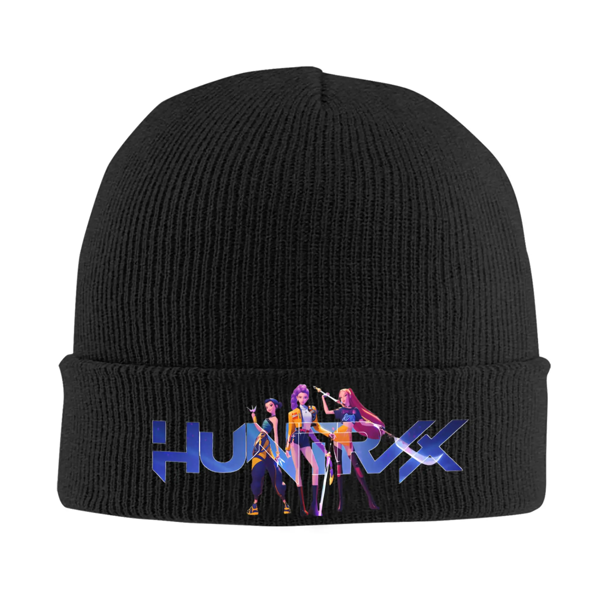 

KPop Demon Hunter Beanie Hats Huntrix Skullies Beanies Unisex Adult Street Y2K Warm Caps Autumn Winter Sport Custom Bonnet Hats