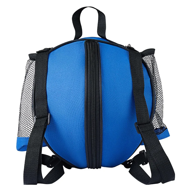 Basketball Bag Sports Ball Bag Football Volleyball 2 Side Mesh PocketsRround Shape Soccer Shoulder Bag