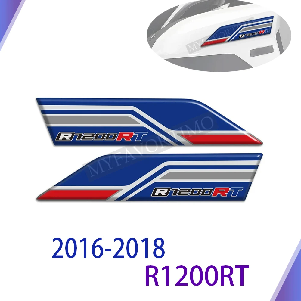 

For BMW R1200RT R 1200 RT Tank Pad Tankpad Sticker Trunk Luggage Case Emblem Decal Protector R1200 2016 2017 2018