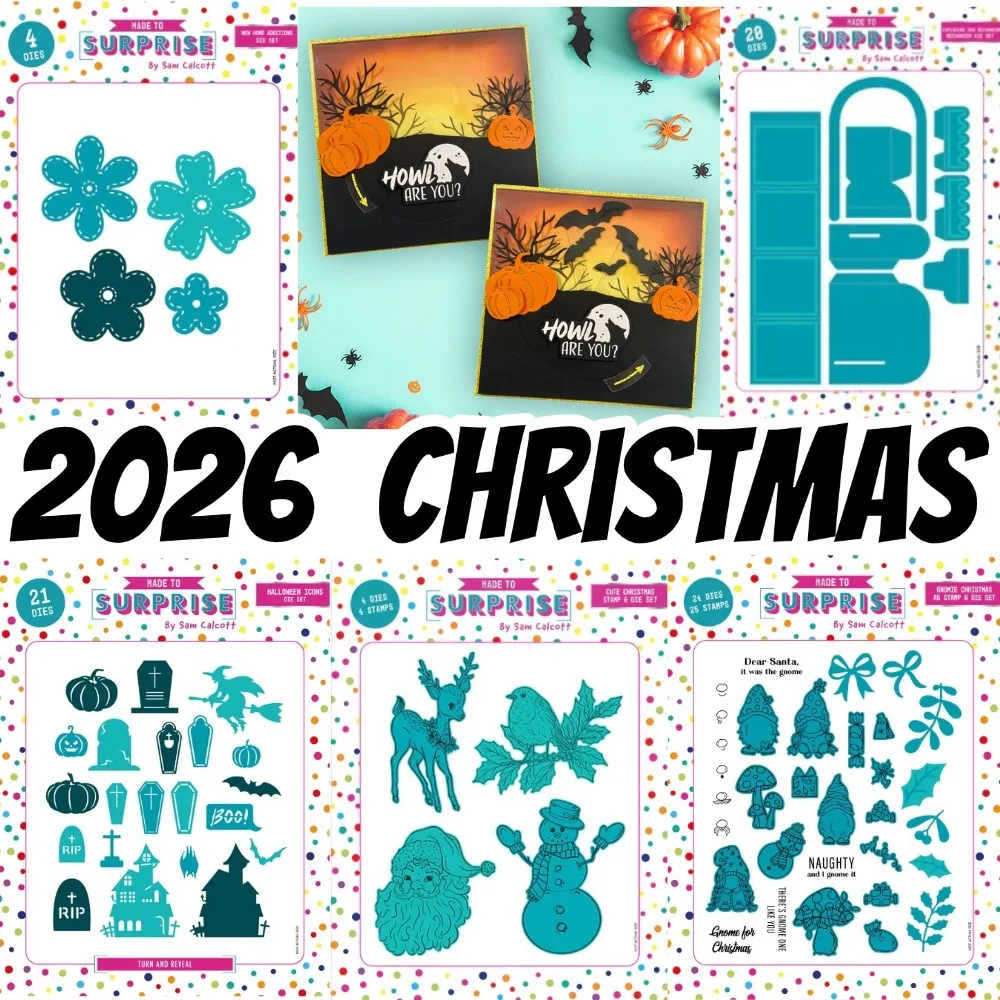 Christmas Metal Cutting Dies & Stamps Scrapbook Diary Decoration Stencil Embossing Template DIY Greeting Card Handmade 2026 new