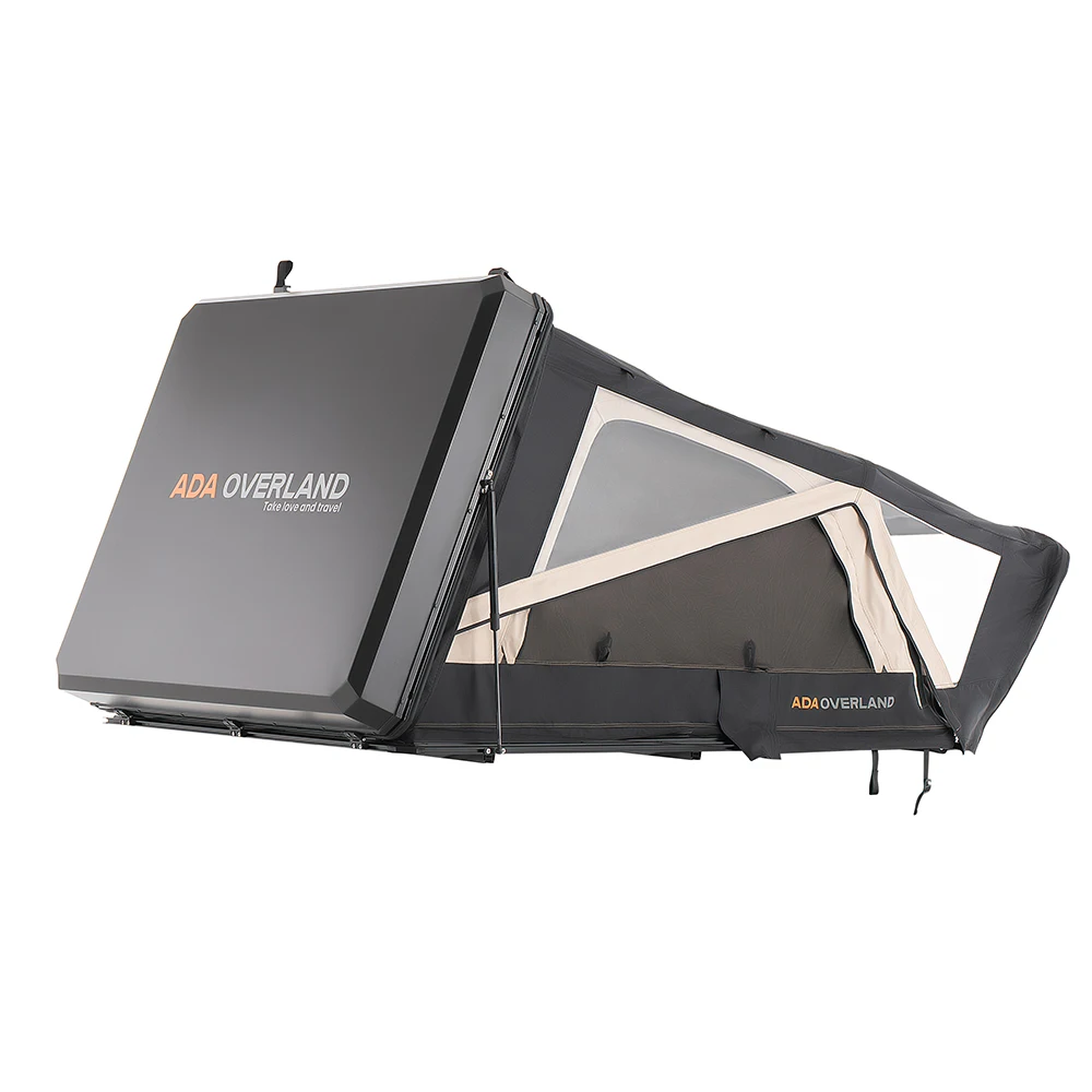 OVERLAND Four-Season Car Rooftop Tent 4X4 Aluminium Alloy Hard Shell 3000mm Waterproof One Bedroom Camping