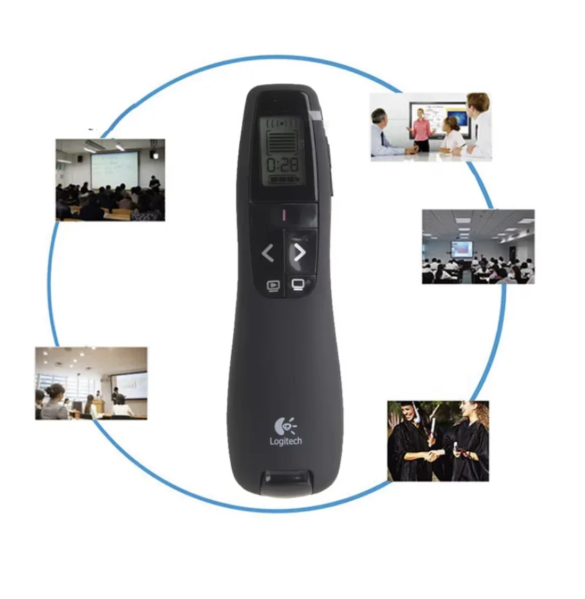 لوجيتك R800 مجموعة أقلام الوجه اللاسلكية للصفحة PPT للكمبيوتر الإلكتروني المظاهر بلوتوث الذكية عن بعد #6