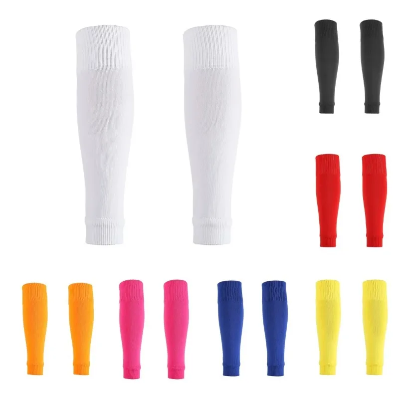 

1 пара футбольных гетр для защиты голени, длинные футбольные носки-протекторы, фиксирующие защитные носки для голени для использования на улице