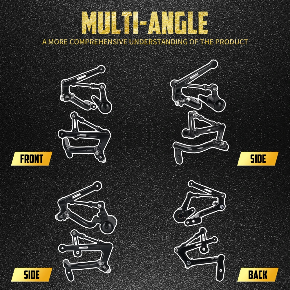 Motorcycle Mid Control Kit Shift Brake Bracket Linkage Lever Set For Harley Touring Road King Electra Street Glide FLH 2009-2025