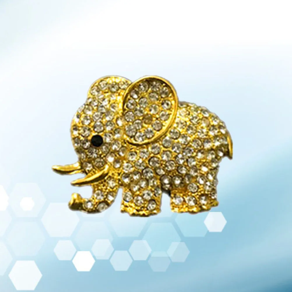 

1Pcs Crystal Elephant Car Perfume Clip Diamond Rhinestone Golden Car Air Freshener Vent Clip for Smoke Removal