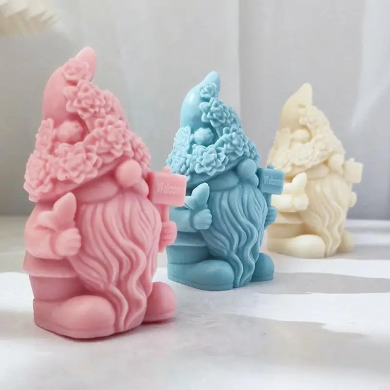 

Silicone Mold Gnome Mold Gnome Mold Epoxy Dwarf Plaster Mold for Soap Gnome Resin Molds Christmas Home Decorations